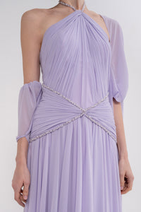 Elegant HERA dress by MANEL-FASHION featuring a stylish, flowing design and vibrant color, perfect for formal or casual occasions.
