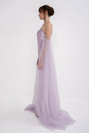 Elegant PANDORA dress by MANEL-FASHION featuring stylish fabric and design, perfect for fashionable occasions.