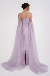 Elegant black PANDORA dress by MANEL-FASHION, featuring a fitted bodice and flowing skirt, ideal for formal occasions.
