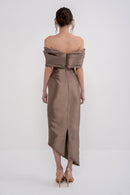 Elegant NERA dress by MANEL-FASHION featuring a stylish design, perfect for formal occasions and sophisticated looks.