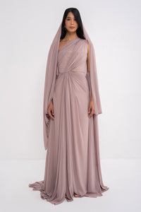Manel-Fashion Myth Dress in elegant fabric, featuring a stylish design with detailed embroidery and a flattering fit.