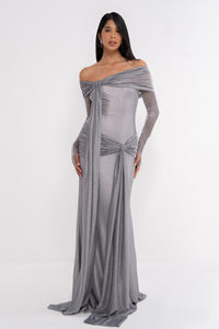 Urania dress by Manel-Fashion featuring a stylish, elegant design with flowing fabric and intricate details.