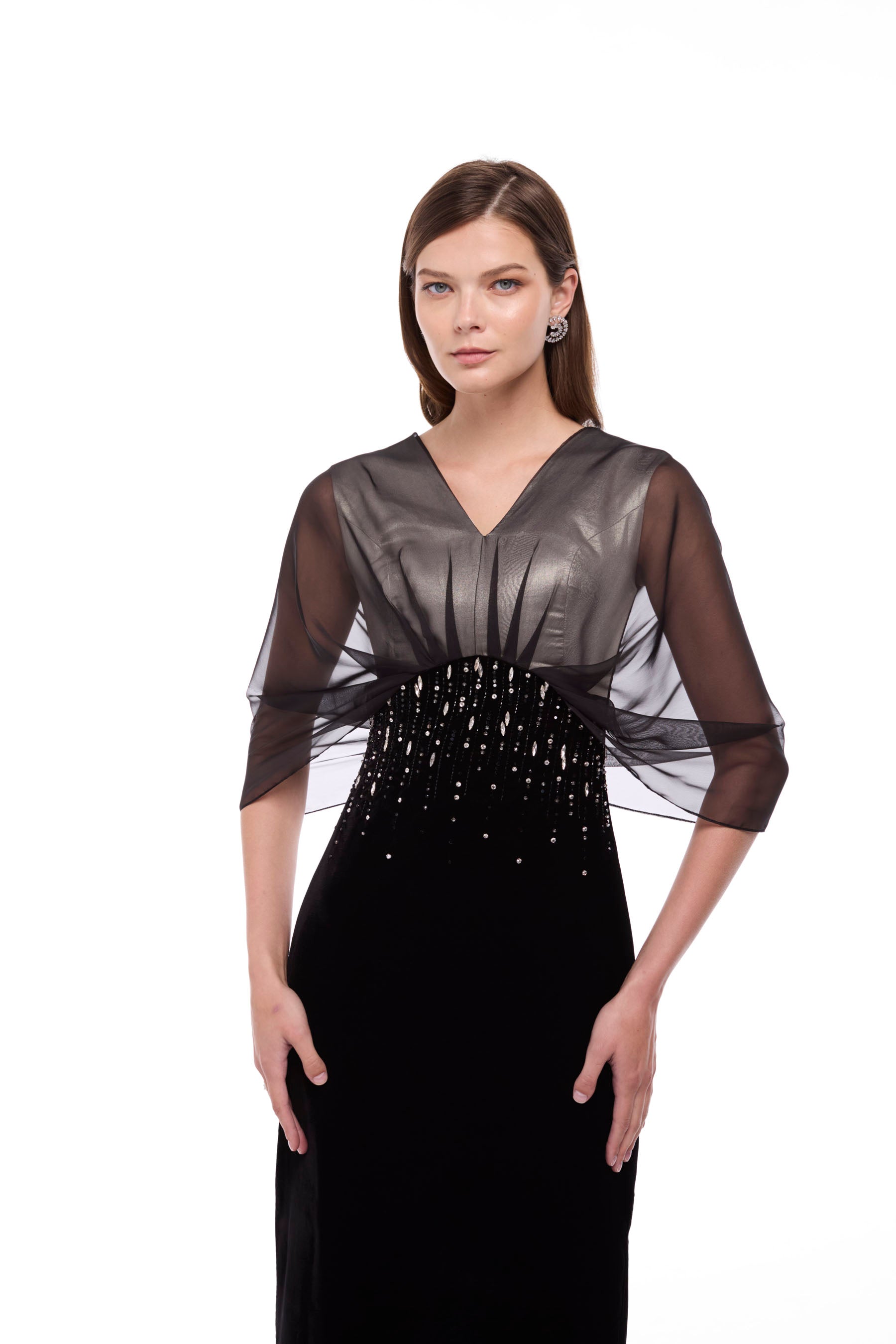 tiara satin dress PERLA